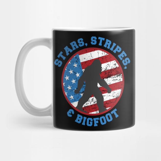 Patriotic Bigfoot- Stars, Stripes & Bigfoot 4th of July by creative